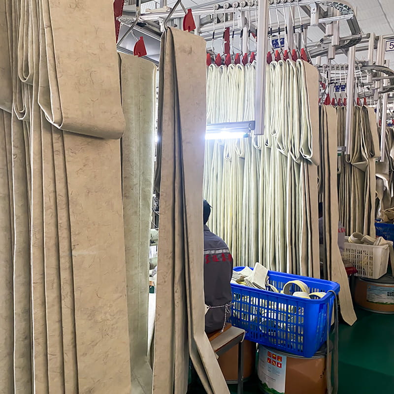 Sacos de feltro perfurados por agulha de basalto